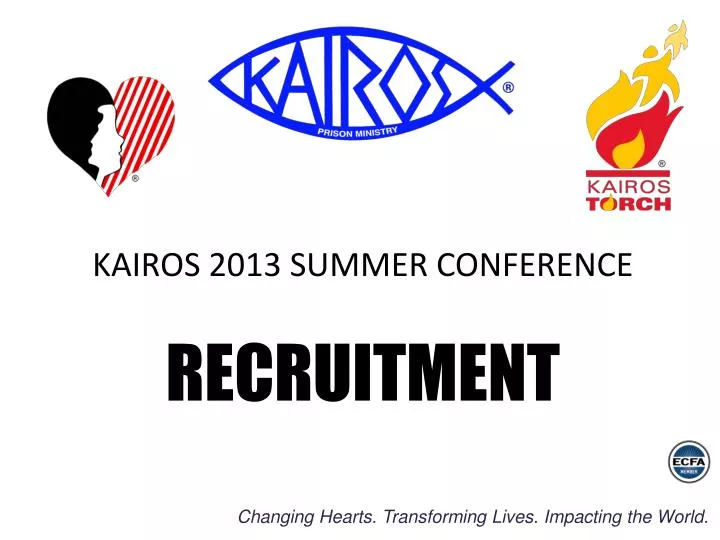 kairos 2013 summer conference recruitment