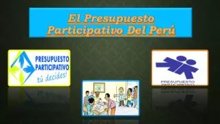 el presupuesto participativo del per