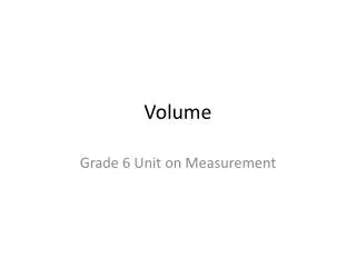 volume