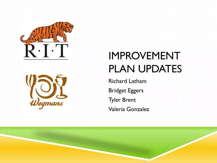 improvement plan updates po