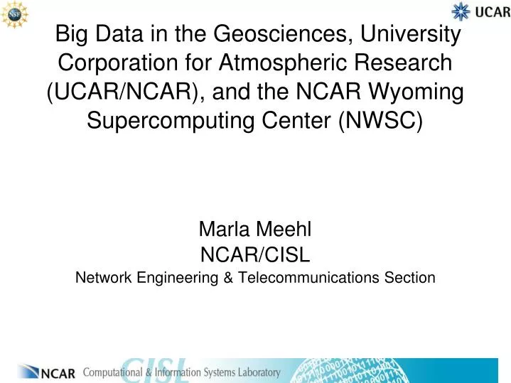 marla meehl ncar cisl network engineering telecommunications section