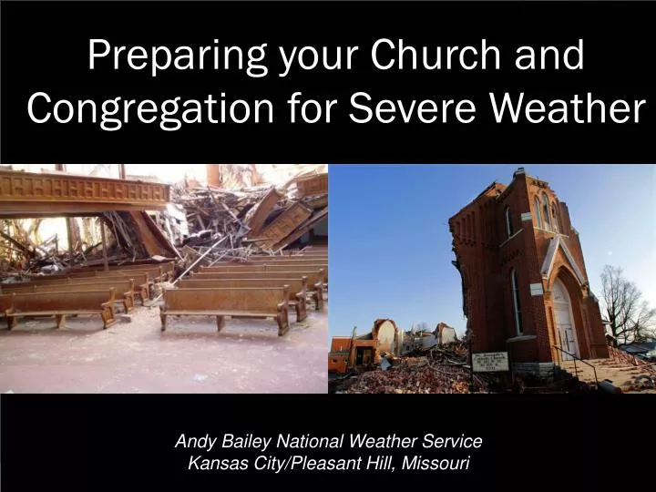 preparing your church and congregation for severe weather