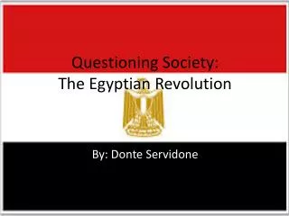 Questioning Society: The Egyptian Revolution