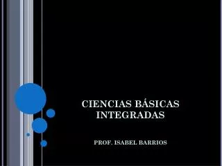ciencias b sicas integradas
