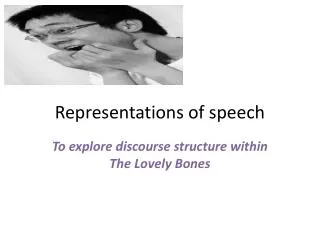Representations of speech