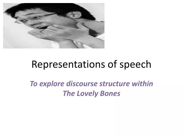 representations of speech