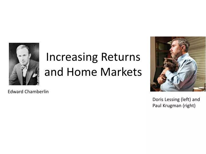 increasing returns and home markets