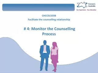 CHCCSL503B Facilitate the counselling relationship # 4: Monitor the Counselling Process