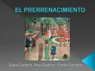 el prerrenacimiento