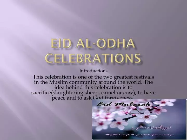 eid al odha celebrations