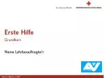 Erste Hilfe - slide 1