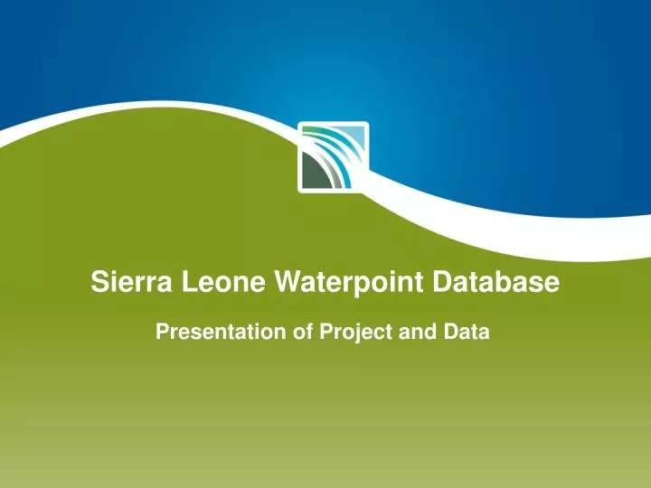 sierra leone waterpoint database