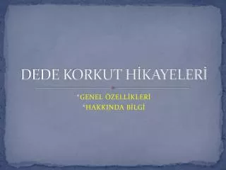 dede korkut h kayeler