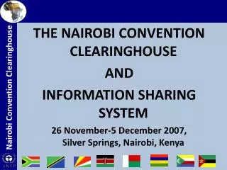 THE NAIROBI CONVENTION CLEARINGHOUSE AND INFORMATION SHARING SYSTEM