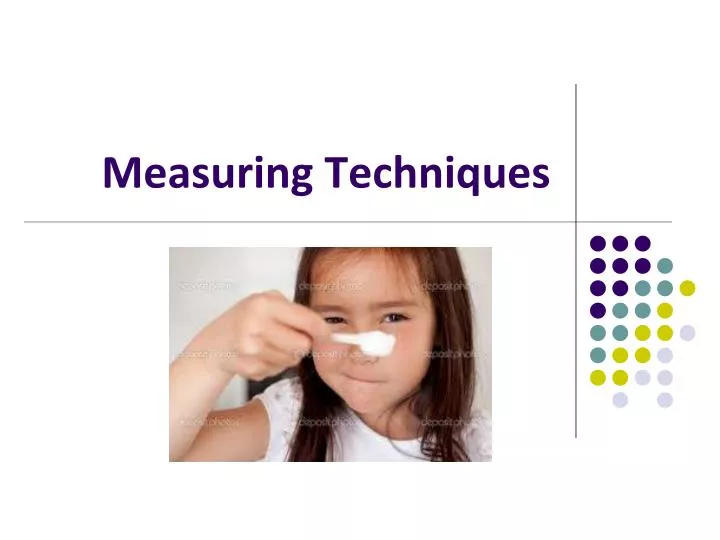 measuring techniques