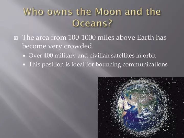 who owns the moon and the oceans