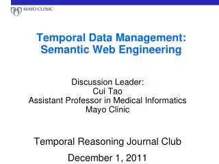 Temporal Data Management: Semantic Web Engineering