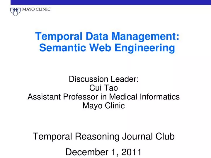 temporal data management semantic web engineering