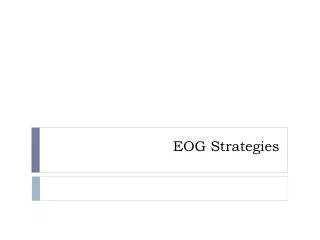 EOG Strategies