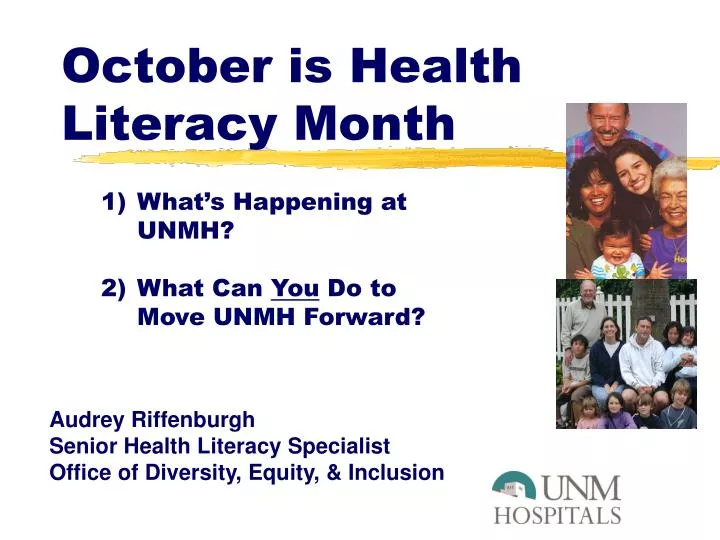 october is health literacy month
