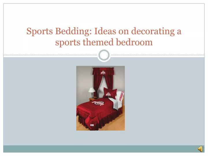 sports bedding ideas on decorating a sports themed bedroom