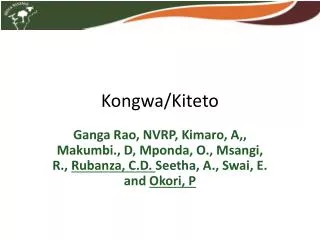 Kongwa / Kiteto