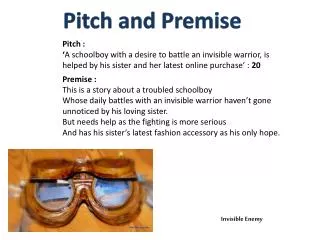 Pitch and Premise