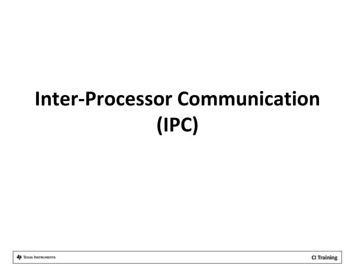inter processor communication ipc