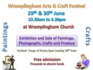 Wramplingham Arts &amp; Craft Festival