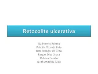 retocolite ulcerativa