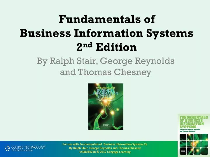 fundamentals of business information systems 2 nd edition