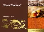 Global Coffee Market Trends: Feb 15, 2013 Update - slide 1