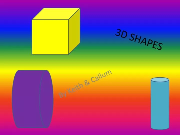 3d shapes