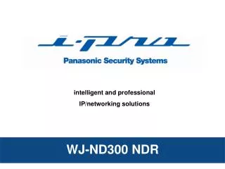 intelligent and professional IP/networking solutions