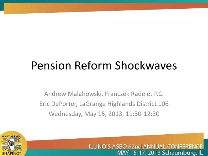 pension reform shockwaves