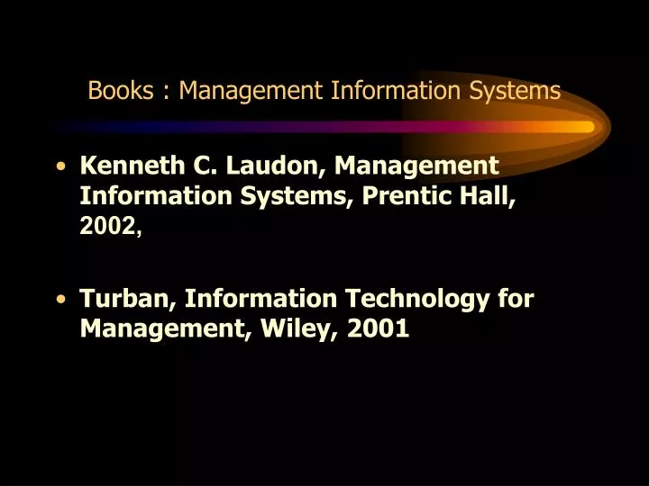 books management information systems