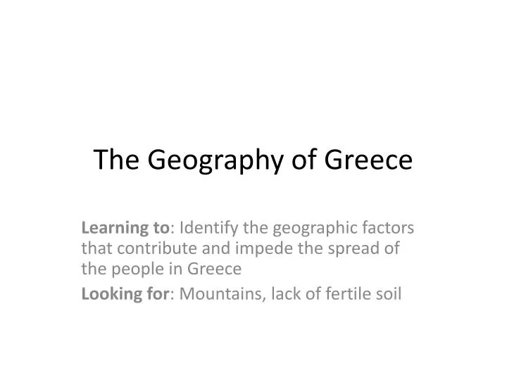 the geography of greece