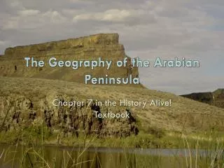 The Geography of the Arabian Peninsula