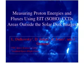 Measuring Proton Energies and Fluxes Using EIT (SOHO) CCDs Areas Outside the Solar Disk Images