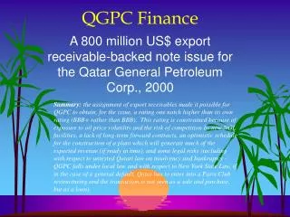 QGPC Finance