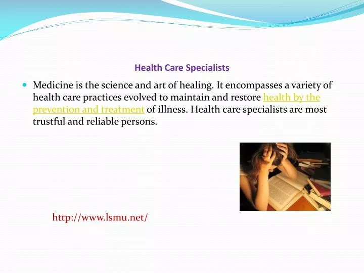 health care specialists