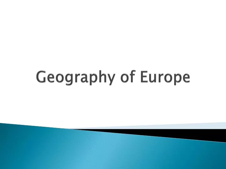 geography of europe