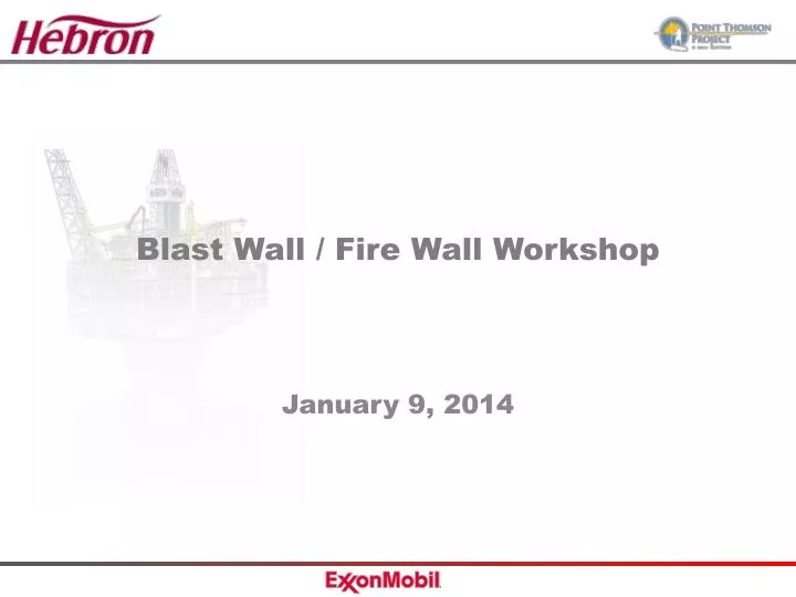 blast wall fire wall workshop