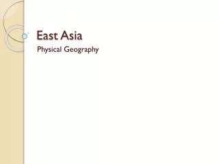 East Asia