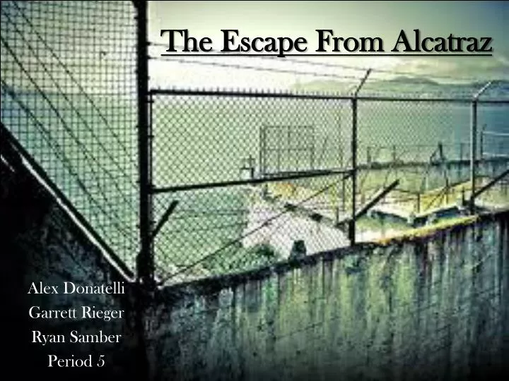 the escape from alcatraz