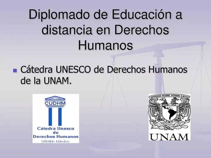 diplomado de educaci n a distancia en derechos humanos