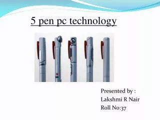 5 pen pc technology