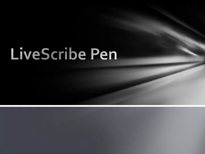 livescribe pen
