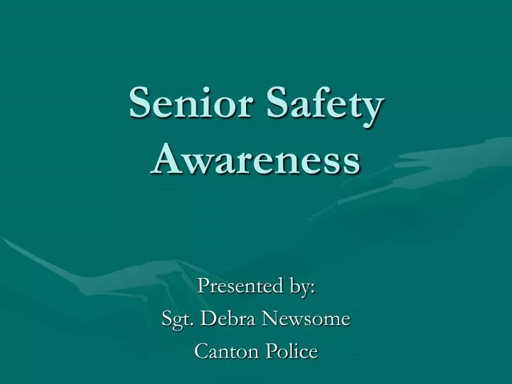 senior safety awareness