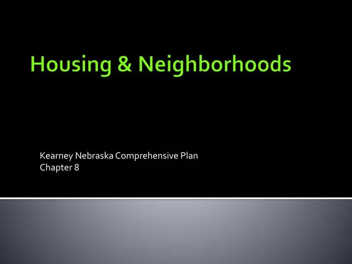 kearney nebraska comprehensive plan chapter 8